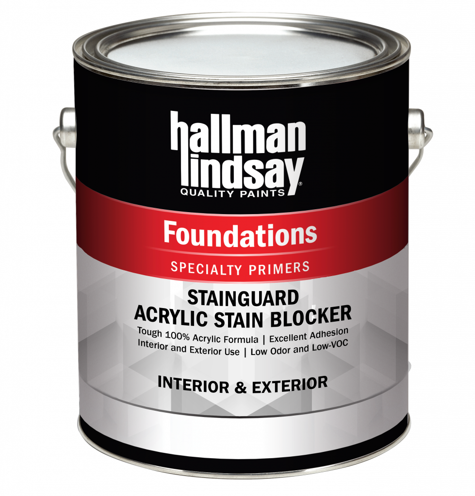 Hallman Lindsay FOUNDATIONS 526 STAINGUARD Premium 100 Acrylic INT/EXT Stain Blocker/Primer